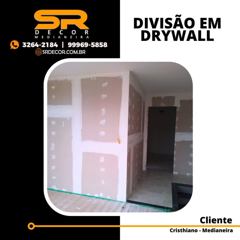 Instalação de Divisão em Drywall